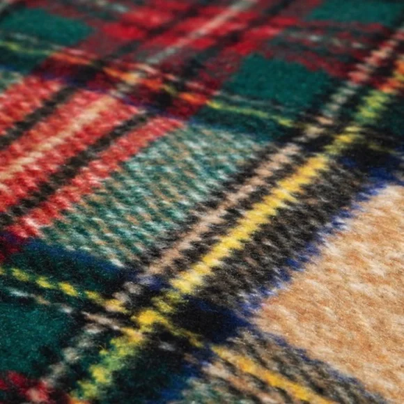 Plaid Vegan Leather Zipper Tassel Shoulder Crossbody Bag - Picture 5 of 6